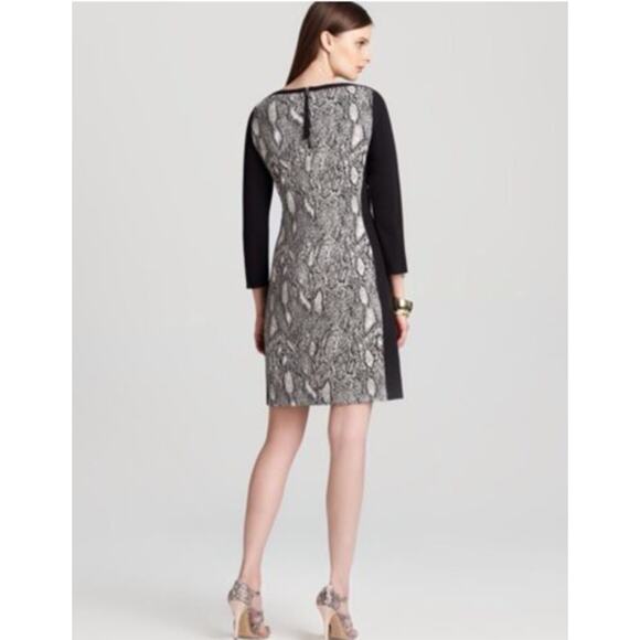 Rebecca Taylor Intarsia Python Snake Print Knit Dress Size 0 - Picture 2 of 10
